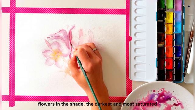 How to draw Frangipani flowers quickly and easily. Music: Reality, Musician: ASHUTOSH смотреть онлайн