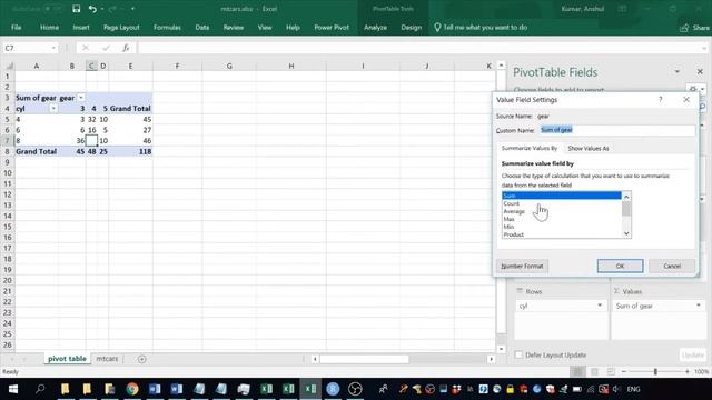 One-way and two-way pivot tables for counts in Excel смотреть онлайн