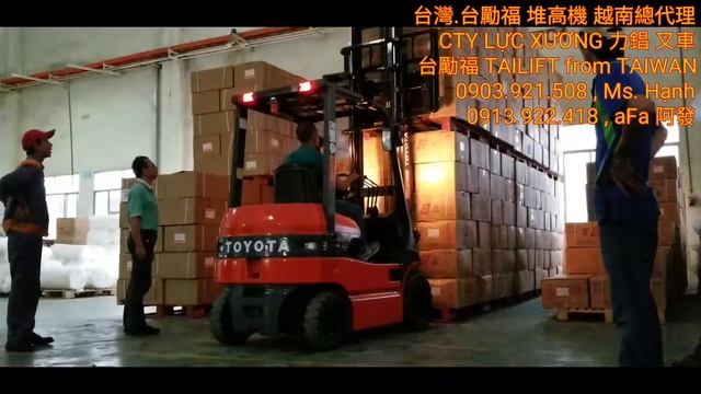 Xe Nâng Điện Toyota 7FB18-Xe nâng LỰC XƯƠNG-座式電車-越南 力錩 叉車 смотреть онлайн