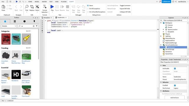 Система денег в Roblox Studio смотреть онлайн