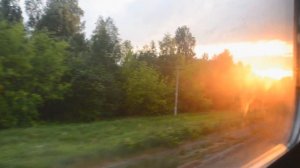 Отправление из Челябинска, вид из окна поезда