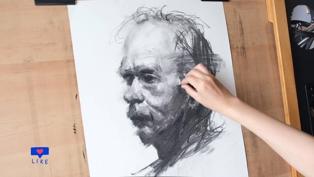 12.My Sketching and Color Block Practice | Portrait Drawing | Charcoal and Carbon Pencil Artworks смотреть онлайн