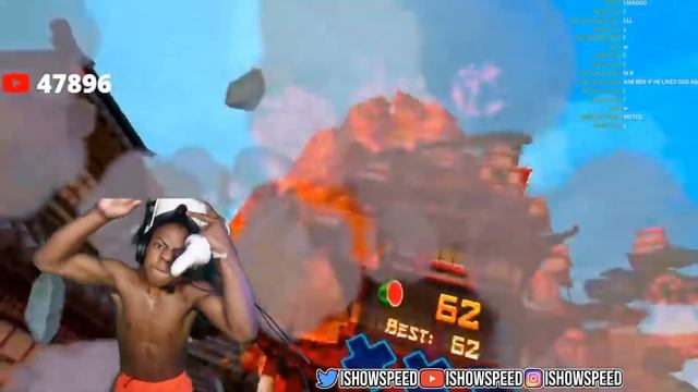 IShowSpeed Breaks VR Controller Playing Fruit Ninja ? смотреть онлайн