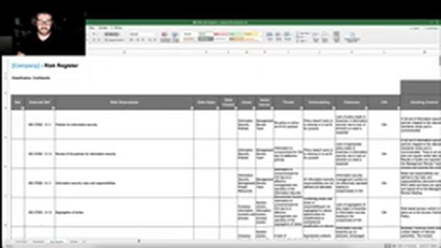 Risk Register Template Walkthrough смотреть онлайн