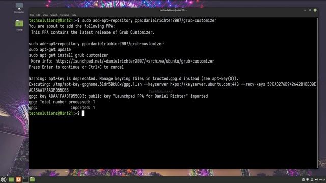 How To Install Grub Customizer On Linux Mint 21 Customize Linux Bootloader With Grub Customizer