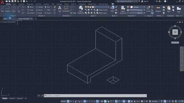 AutoCAD Isometric Drawing Exercise 6 смотреть онлайн