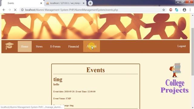 Alumni information System Projects in PHP | MYSQLI | HTML | CSS - College Projects for CS смотреть онлайн