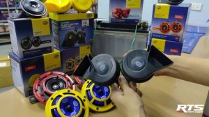 Hella Black Twin Tone Horn Set 12v Sound Test