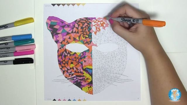 Trianimals Color Me Wild Color by Number Coloring Book Leopard Mask #colormewild - Family Toy Repor смотреть онлайн