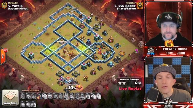 Queen Walkers vs Spacestation Gaming (Clash of Clans) смотреть онлайн