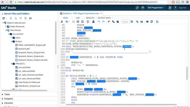 SAS Basics 11 PERL Regular expressions in SAS смотреть онлайн