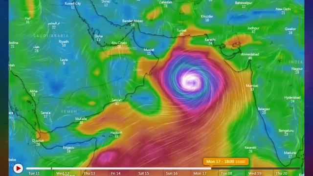تحذير خطير بسرعة 280 كم/س ⚠️ إعصار مدمر قادم إلى عُمان او الهند أو باكستان أو إيران смотреть онлайн