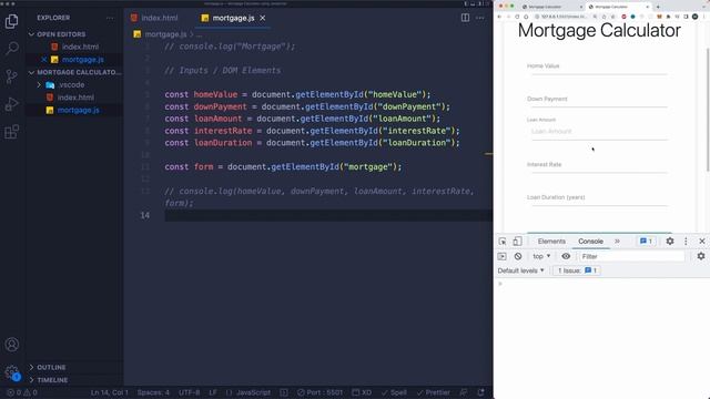 JavaScript Project Tutorial | Mortgage Calculator App смотреть онлайн