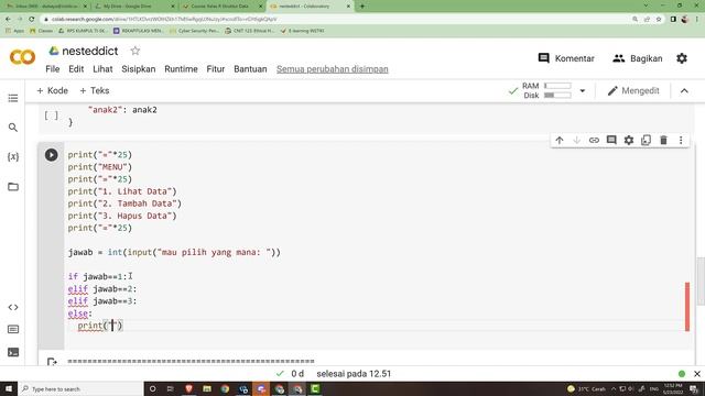 Python Nested Dictionaries - Penyelesaian Kasus смотреть онлайн