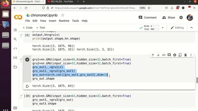 3.3 EEG ChronoNet (inception CNN-RNN) paper implementation step by step Pytorch Python смотреть онлайн