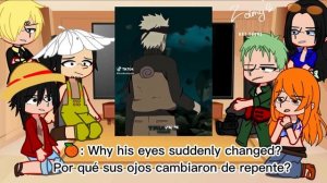 One piece reacts to Naruto.