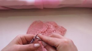 ПАЛАНТИН "РОЗОВАЯ НЕЖНОСТЬ "СПИЦАМИ.