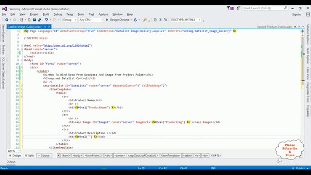 Images Display From Local Directory | Datalist ASP.NET Tutorial смотреть онлайн