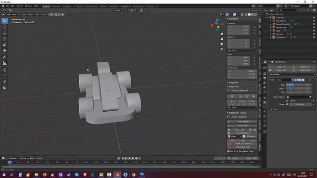 133.Blender Hard Surface. Wood Toy. Sportcar(Part2) смотреть онлайн