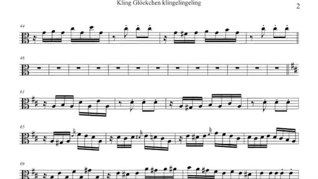 Kling Glöckchen klingelingeling Alto Trombone PlayAlong смотреть онлайн