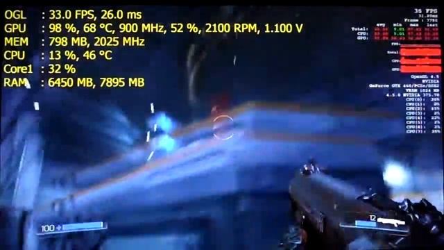 DOOM - GTX 460 1GB - i7 920 - 1080p Test смотреть онлайн