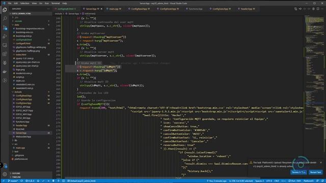 Video 8 - Servidor Web ESP32 Configurar BROKER MQTT envió de formulario con parámetros MQTT por POS смотреть онлайн