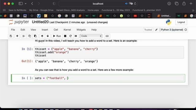 Python Tutorial Part 22: Add to a Set смотреть онлайн