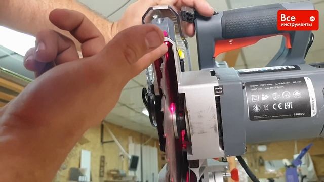 Обзор торцово-усовочной пилы GRAPHITE 59G800 смотреть онлайн
