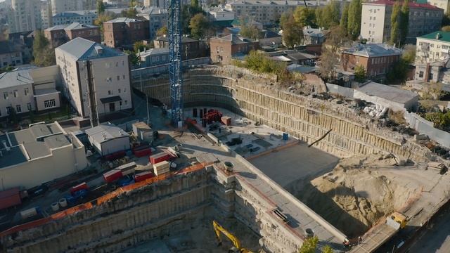 Устройство ограждения котлована по технологии струйной цементации Jet Grouting (финал) смотреть онлайн