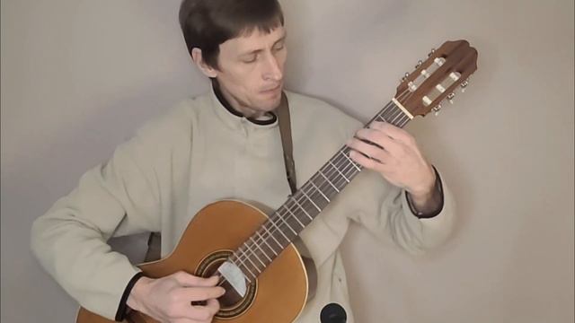 Ніч яка місячна. Ukrainian song. Classical guitar. смотреть онлайн