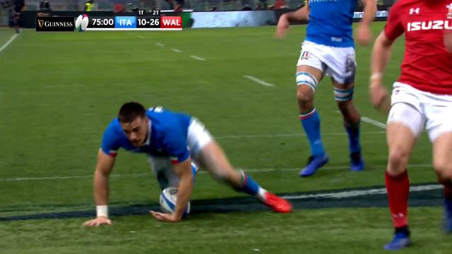 Padovani scores in the corner after brilliant break from Allan! | Guinness Six Nations смотреть онлайн