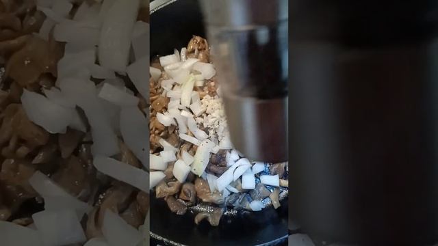 Куриная грудка с вешенками в сметане. #курица #вешенки смотреть онлайн