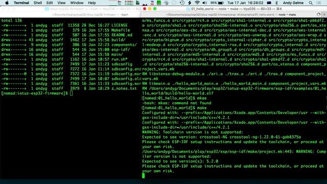 ESP32 development example using IoTuz смотреть онлайн