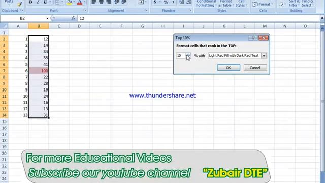 #LearnExcel #TopBottomRules #conditionalFormatting смотреть онлайн