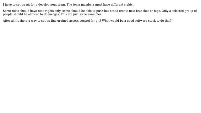 git management - user rights смотреть онлайн