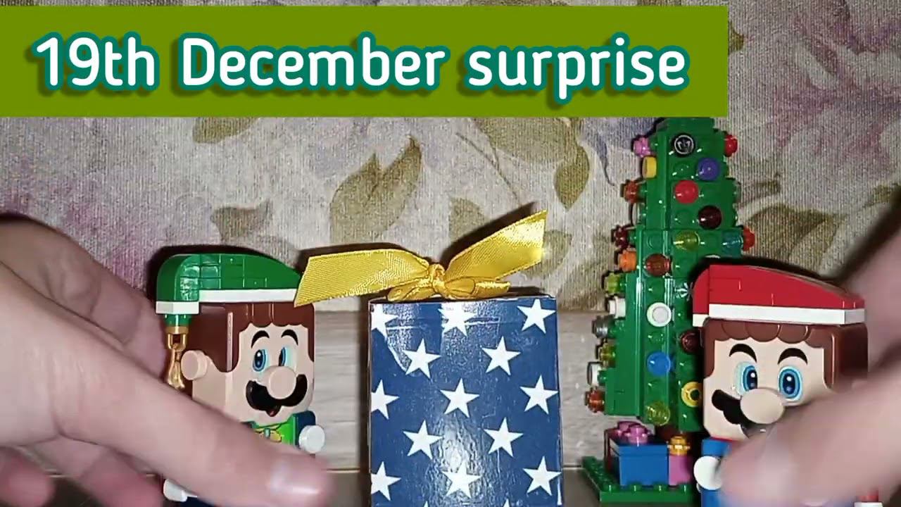 My Christmas & New Year Advent Calendar mini surprises by Lego Super Mario & Luigi. Day 19 #shorts смотреть онлайн
