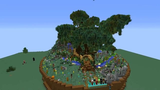 БОЛЬШОЙ ДОМ НА ДЕРЕВЕ В МАЙНКРАФТ! ЗА 1 ЧАС смотреть онлайн