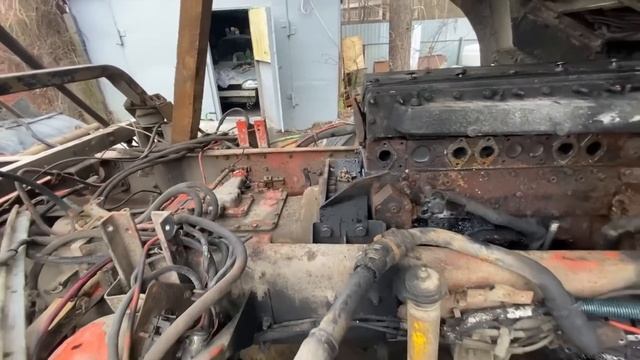 Замена двигателя cummins m11 на американце International 9800 смотреть онлайн