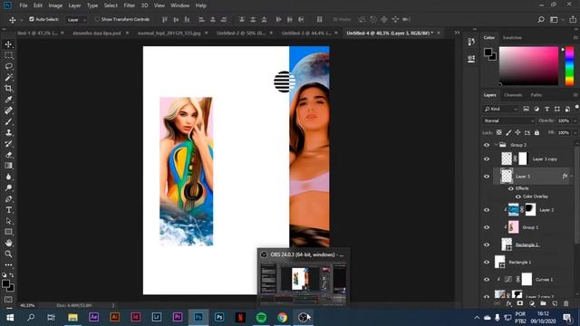 Speed art Dua Lipa | Photoshop смотреть онлайн