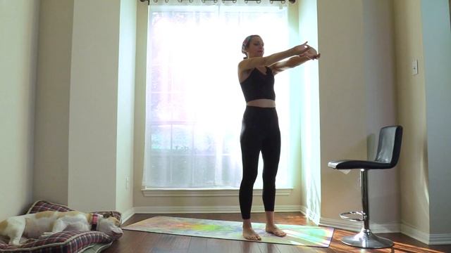 Office Yoga | Wrists Neck Head Back Shoulders | Ali Kamenova Yoga смотреть онлайн