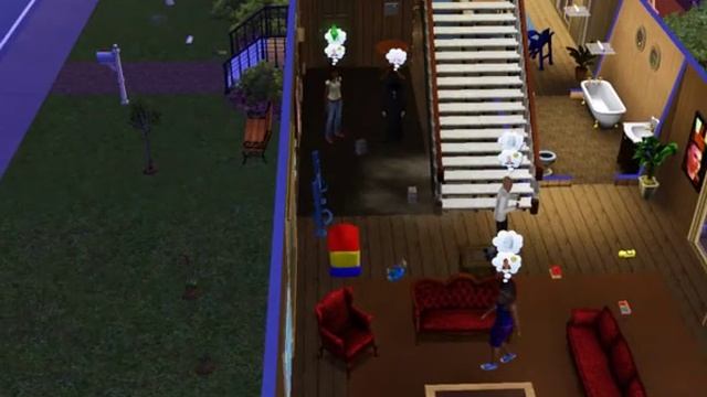 Sims 3- 2 Sims died of hunger,and the Grim Reaper takes care of baby смотреть онлайн