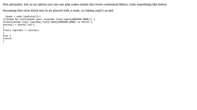 Drupal: D7: Get terms from node and display other nodes with same term in block? (4 Solutions!!) смотреть онлайн
