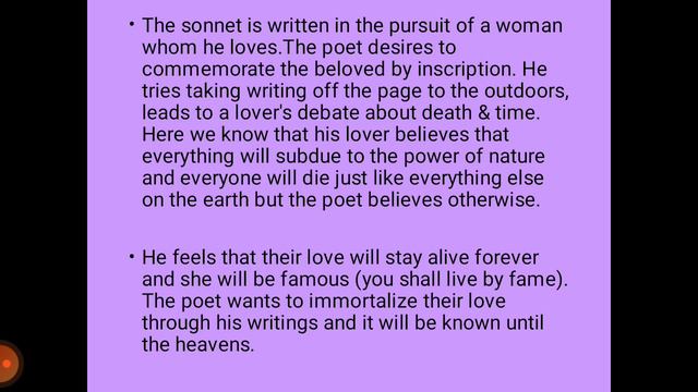 Sonnet 75 Critical appreciation смотреть онлайн