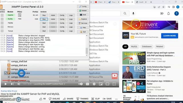 Phpmyadmin, xampp, mysql installation смотреть онлайн