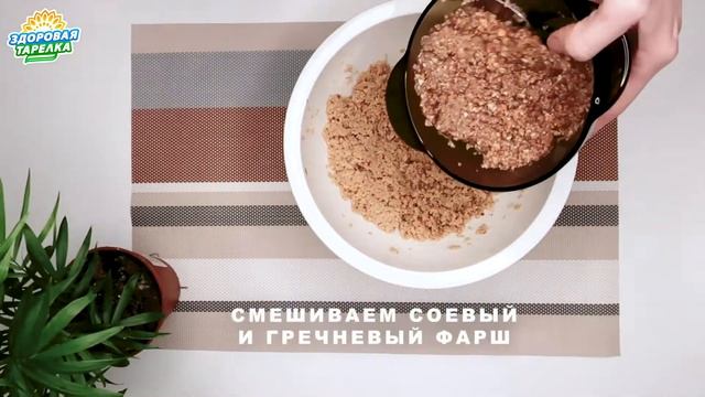 Здоровая тарелка Веганские котлеты из Соевого фарша смотреть онлайн