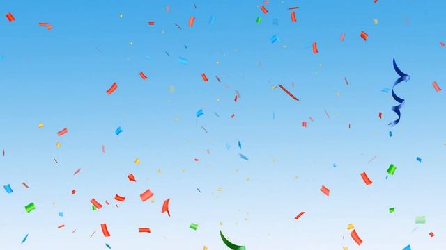 Футаж конфетти и серпантин на голубом и черном фоне - новогодние футажи для видеомонтажа. смотреть онлайн