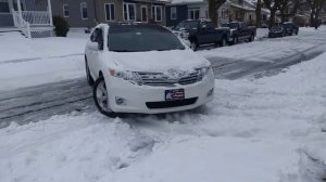Toyota venza AWD in deep snow.