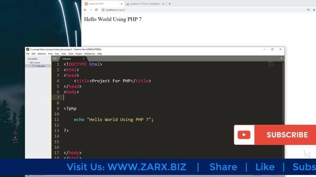 #3: Output In Browser Using PHP | PHP Tutorial | Learn PHP Programming | PHP for Beginners смотреть онлайн