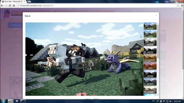 Minecraft : How to make a Minecraft Wallpaper : Easy смотреть онлайн
