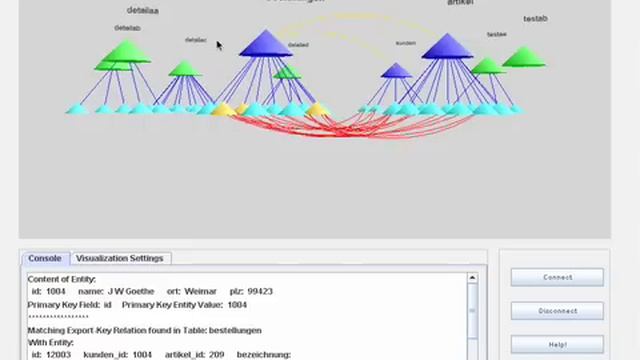 MySQL Database 3D Cone Tree Visualization смотреть онлайн